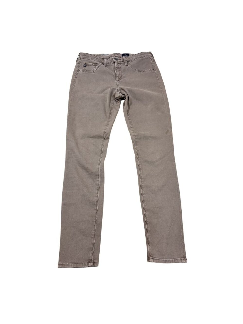 AG Adriano Goldschmied Women's Taupe Legging Ankle Super‎ Skinny Jeans 26R